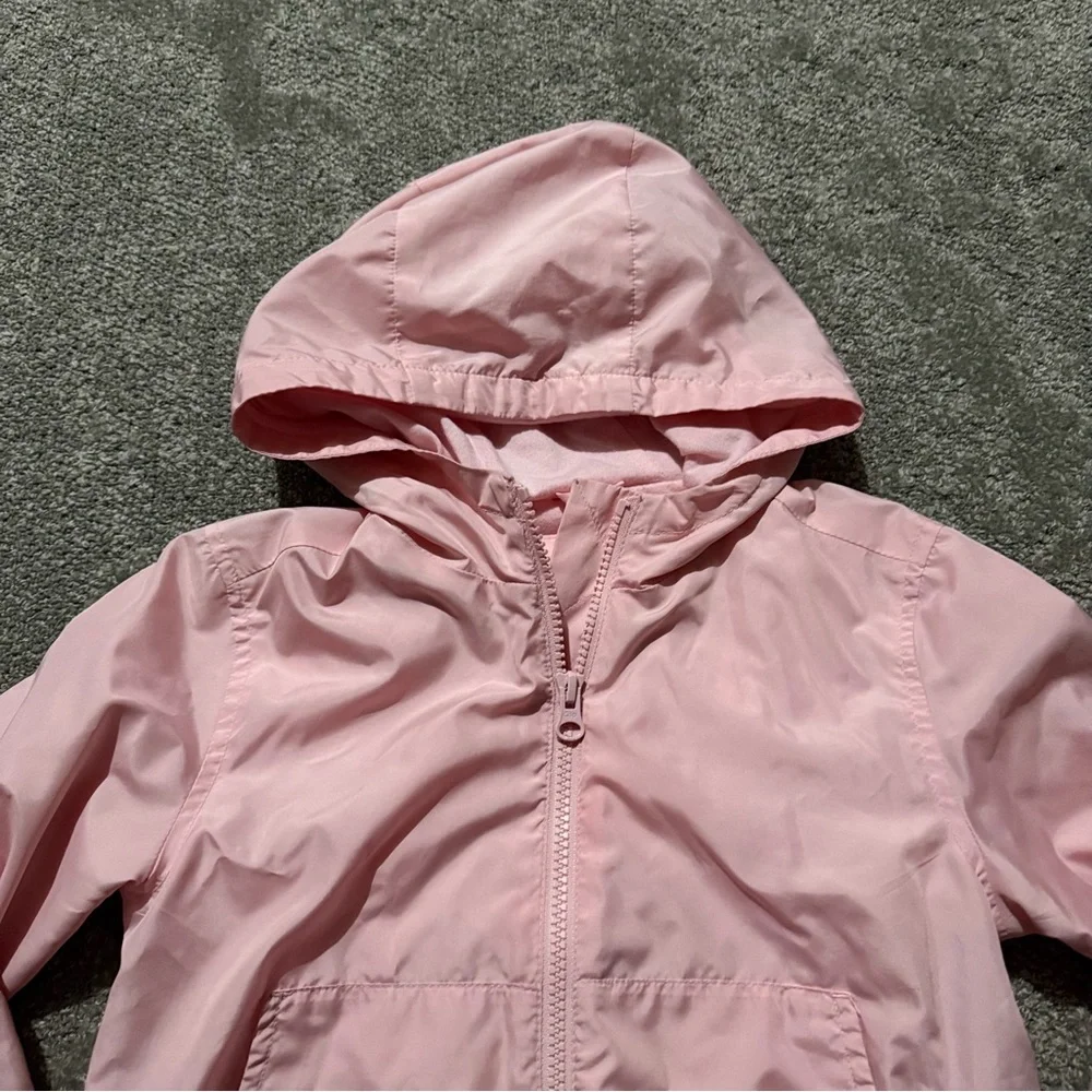 GAP KIDS size XS lightweight spring fall jacket in pale pink zipper and pockets